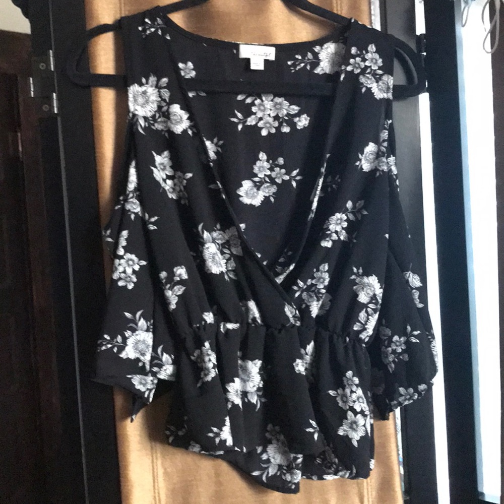 Cold shoulder blouse